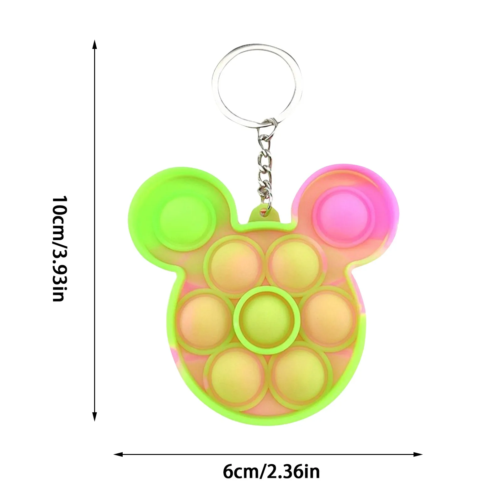 mochis squishy toys Cheap Mini Push Bubble Sensory Fidget Toys Keychain Simple Dimple Squishy Anti Stress Reliever For Adult Kids Popeit Fidget Toy squeezy toys Squeeze Toys