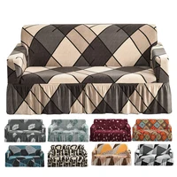 geometric printed seat sofa skirt sofa cover sofa protector stretch slipcover  couch cover corver sofa cover 1