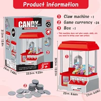 Portable Plush Grabber Arcade Machine Coin Operated Arcade Claw Machine Party Supplies Battery Powered Entertainment for Kids 2