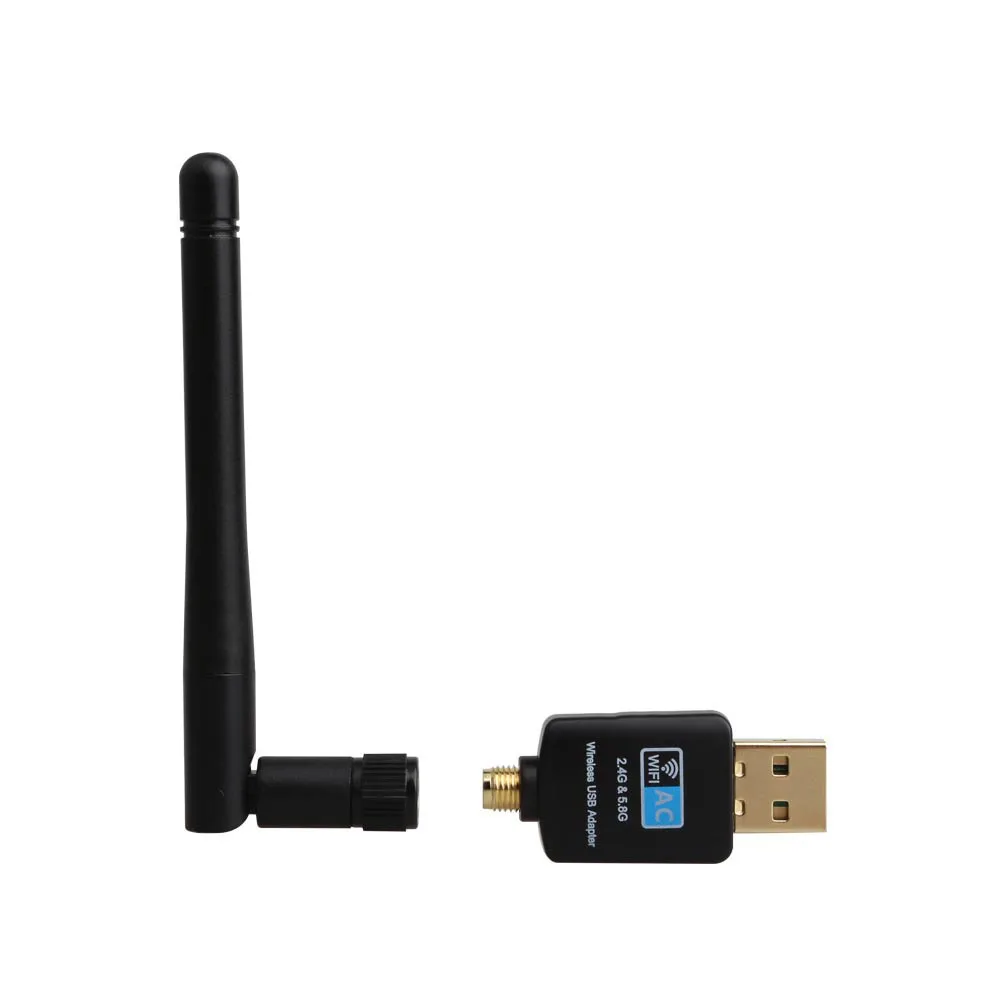 고속 600Mbps USB Wifi 어댑터 5.8GHz+2.4GHz Wi-Fi 수신기 Wi-Fi 안테나 무선 PC 네트워크 카드 802.11ac