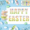 12Rolls Easter Day Bunny Egg Pattern Masking Tape DIY Handbook Material Sticker Washi Tape Scrapbooking Birthday Gift Supplies 5