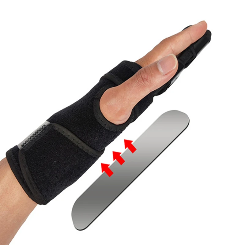 

Adjustable Wrist Hand Finger Brace Left/Right Finger Splint Support for Broken Fingers Injuries Arthritis Trigger Finger Pain