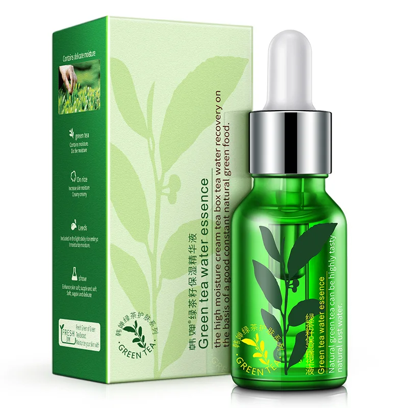 Фото ROREC Natural Organic Green Tea Seed Hydrating Serum Facial Care Whitening Nourish Anti Wrinkle Aging for Face Fine Lines | Красота и