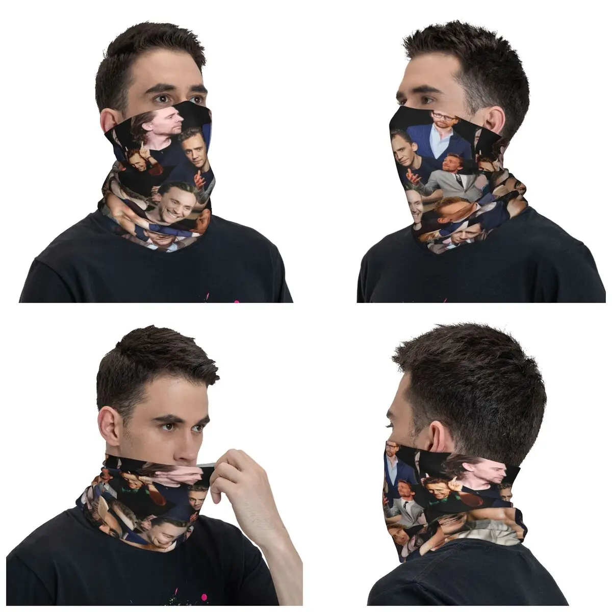 Tom Hiddleston Collage Bandana Neck Gaiter Gedrukt Acteur Wrap Sjaal  Multi-Gebruik Hoofdband Running Hals Cover Unisex Volwassen Winter -  AliExpress