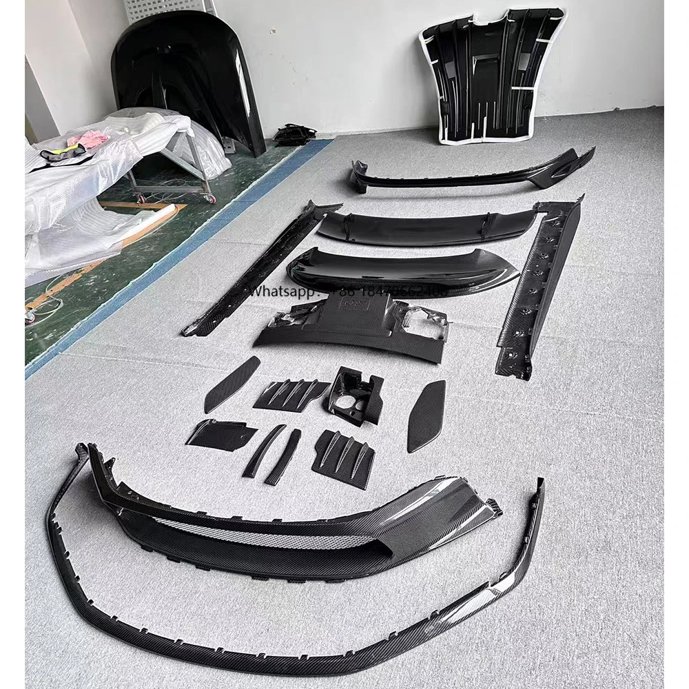 For 911/992 Change GT3 Style Carbon Fiber Front Lip\ Rear Diffuser Rear ...