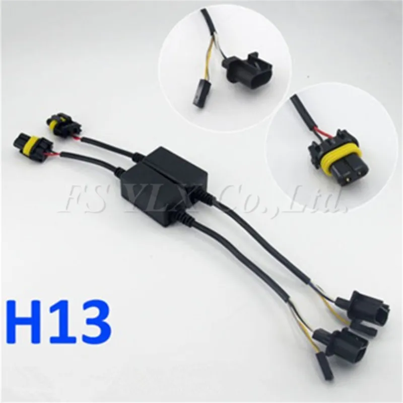 Fsylx 10x H13 Hid Relay Harness H13 9008 Bixenon High Low Wiring