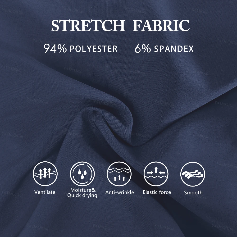 Blue Hospital Uniform - Soft Elastic Fabric Medical Scrub Set