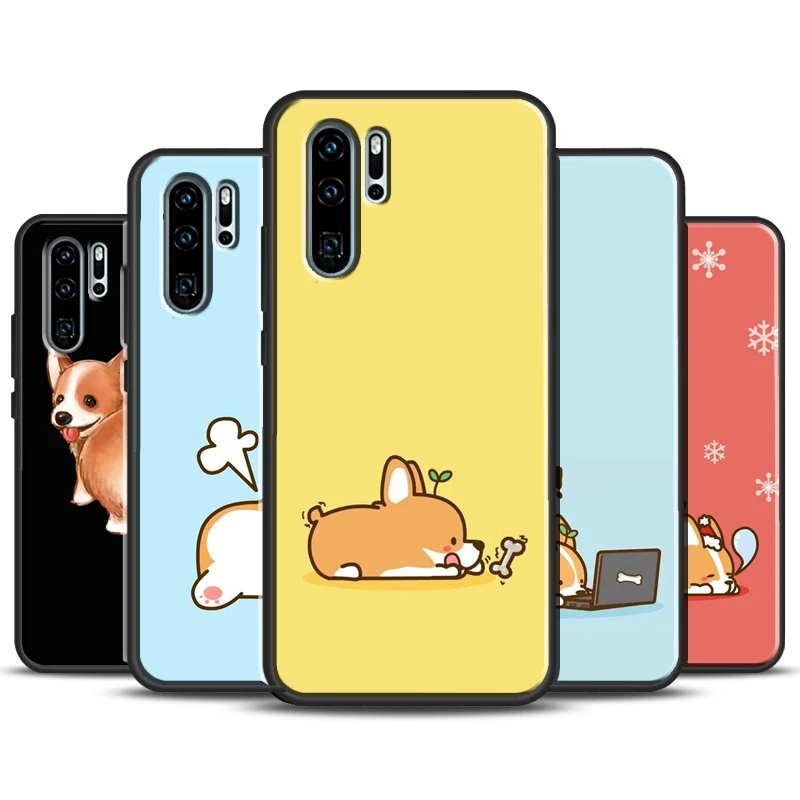 Милый сексуальный мультяшный чехол Corgi для Huawei P40 P20 P30 Lite Pro Nova 9 5T P Smart 2019 Honor 50 8X 9X 10i