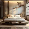 Chinese-style all-solid wood bed, wabi-sabi wind peach blossom core homestay furniture log master bedroom 1.8 meters double bed 4 Chinese-style all-solid wood bed, wabi-sabi wind peach blossom core homestay furniture log master bedroom 1.8 meters double bed 4