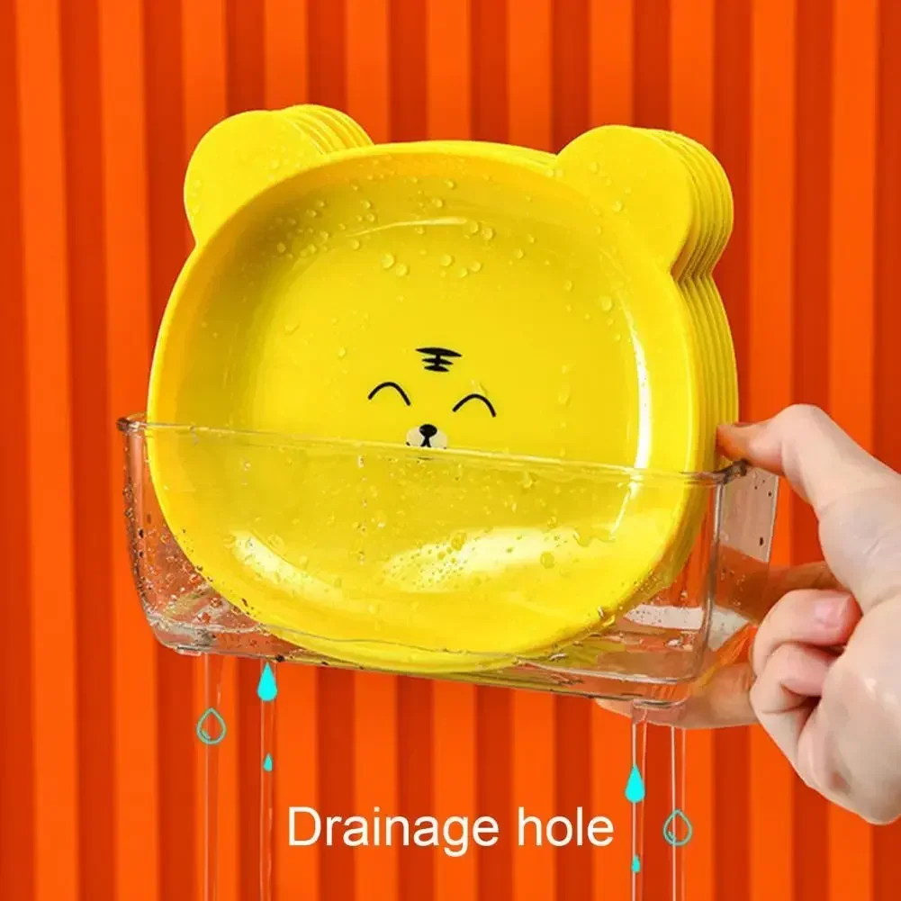 Fruit Plate Bear Shape Ceramic Plastic for Kids Kitchen