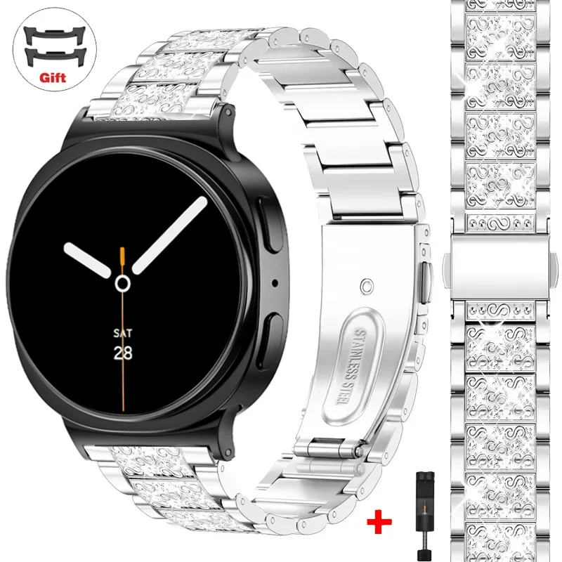 Elegant Diamond Strap - Premium Stainless Steel Bling Band