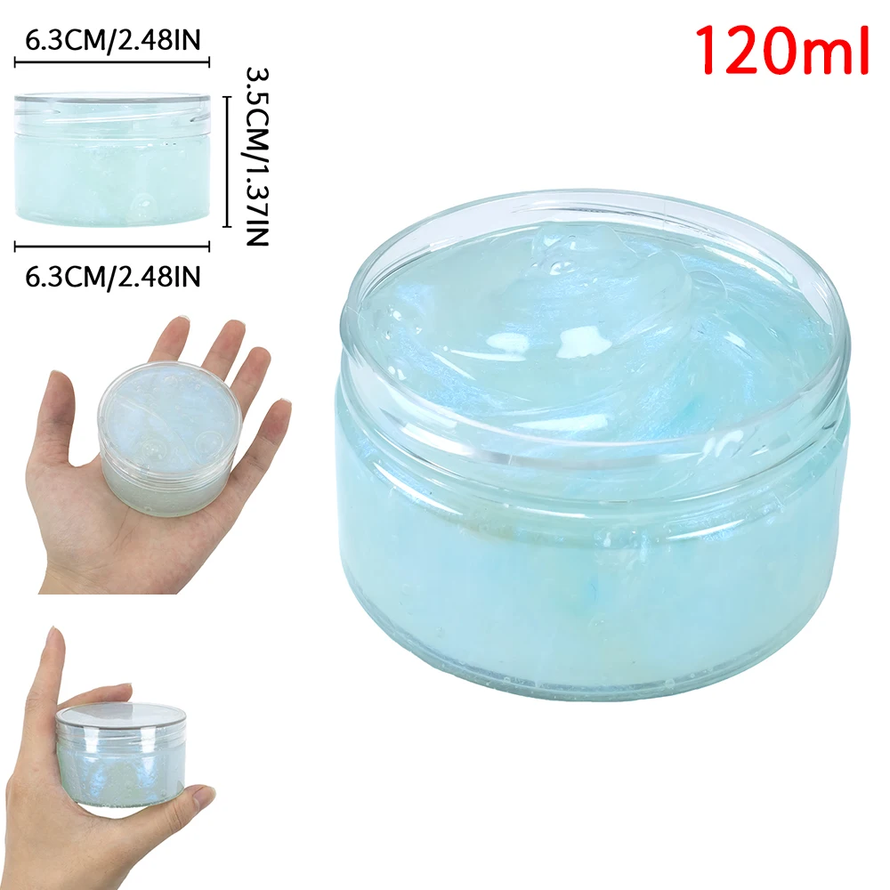 120ml Galaxy Slime Kit Stuffers Gift Toys Snot Clear Slime Stress Relief Toys Putty Party Favors Bubble Slime Christmas Gifts 3