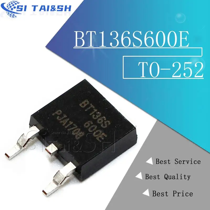 10 Pezzi BT136S-600D TO-252, Triac 600V Livello Logico, Wahkitsing - Foto 5