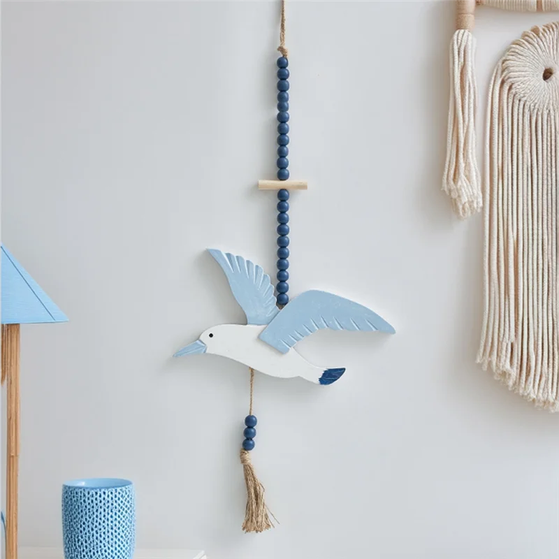 Mediterranean Decoration Wall Hanging Seabirds Living Room Painted Seagulls Bird Cafe Wall Background Hanging Decoration