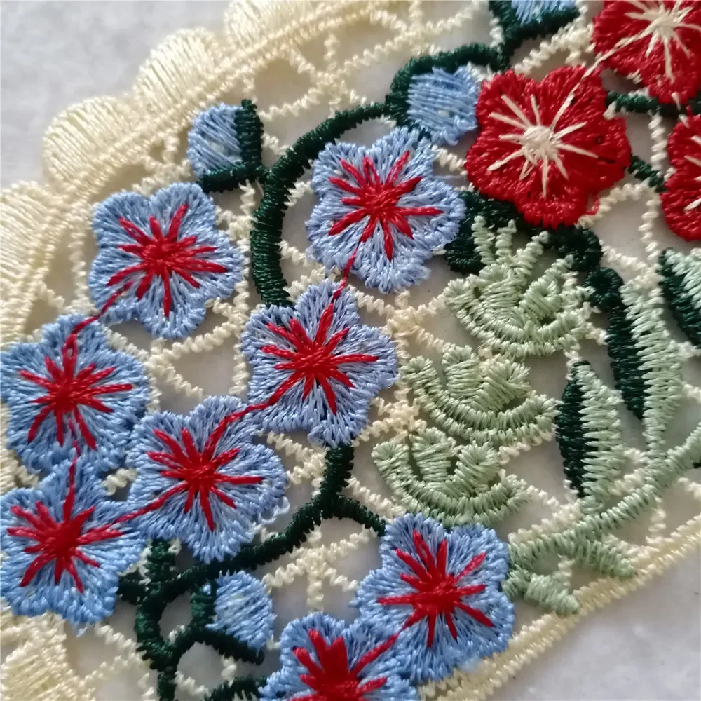 Delicate Hollow Lace Collar Embroidery Lace Fabric DIY Applique Collar Decoration Clothes Neckline Sewing Accessories lace fabric,lace garment accessories,lace sewing supplies,lace decoration,lace accessories,lace sewing accessories,clothing accessories