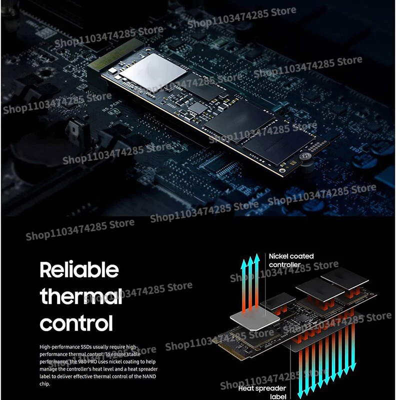 1080PRO  ϵ ũ,  ָ Ʈ ũ, SSd 1TB, 2TB, 4TB, M2 Nvme Pcle M2 2280 ̺, PS5, PS4, ũž