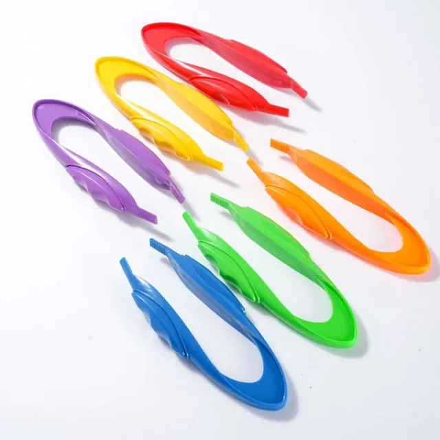 Kids Plastic Tweezers Clip Toys Children Fine Motor Skill Training Tool Set Montessori Early Learning Education Toys Toddle 4