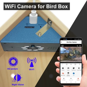 Tuya Smart Life WiFi HD Camera for Bird House Wireless APP Remote Live View Night Vision Plug-in Power Easy Install DIY Gift 1