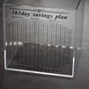 Y1UB Acrylic Money Saving Banks 365 Day Challenge Coin Jar for Personally Finance 4