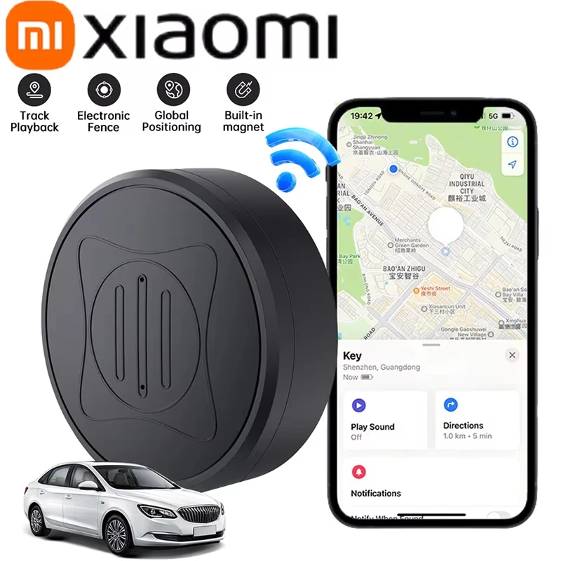 Xiaomi GPS Tracker Strong Magnetic Car Anti-Lost Device Pet Kids Bag racking For IOS Android Smart Finder Locator Accessories gps locator