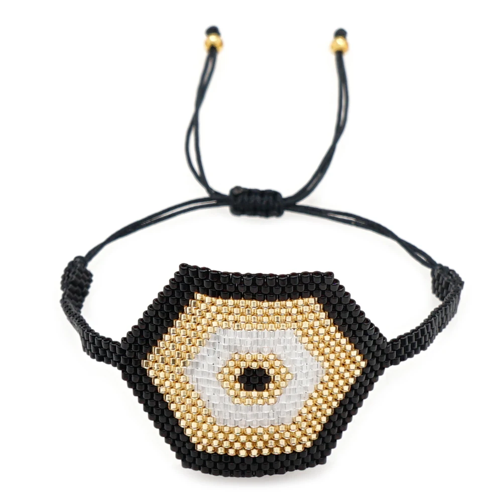 

Go2Boho Big Evil Eye Bracelet for Women Handmade Miyuki Beads Pulseras Mujer Femme Adjustable Rope Bracelets Jewelry Gift