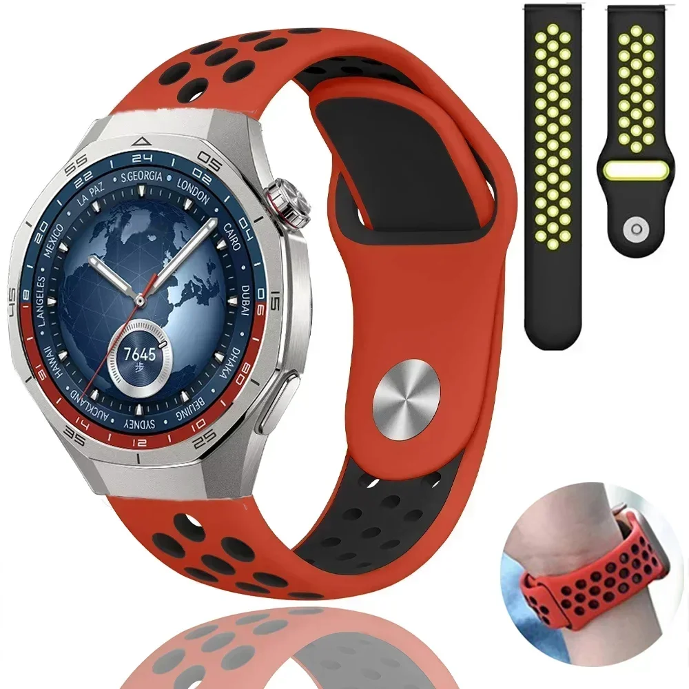 Silicone Two-Color Wristband - 22mm/20mm/18mm
