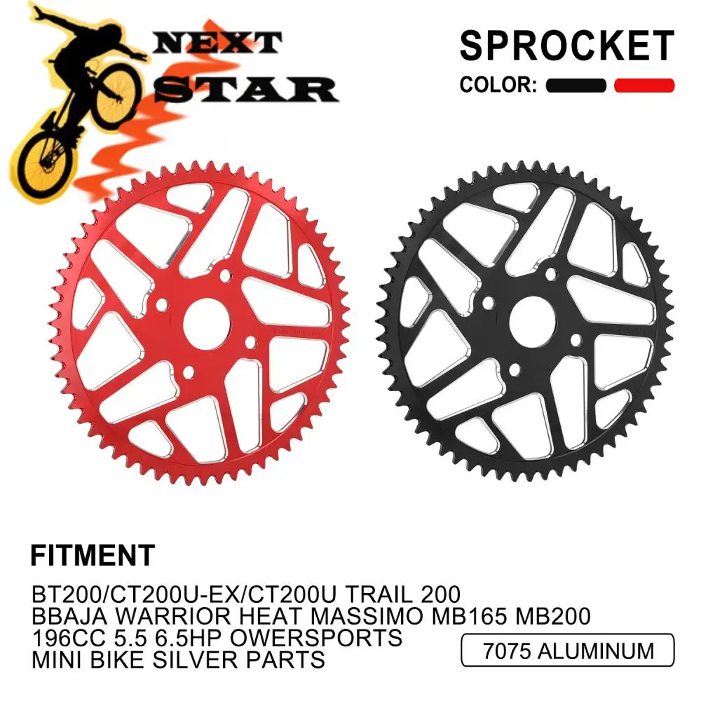

Sprocket For BT200/CT200U-EX/CT200U Trail 200 Baja Warrior Heat Massimo MB165 MB200 196CC 5.5 6.5HP Owersports Motorcycle Parts