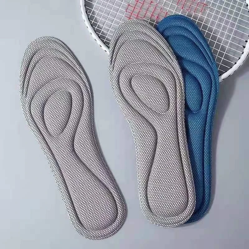 2/4 pezzi solette in memory foam uomo donna nano massaggio antibatterico cuscinetti sportivi piedi cuscino ortopedico suola di scarpa da corsa_voghion.com