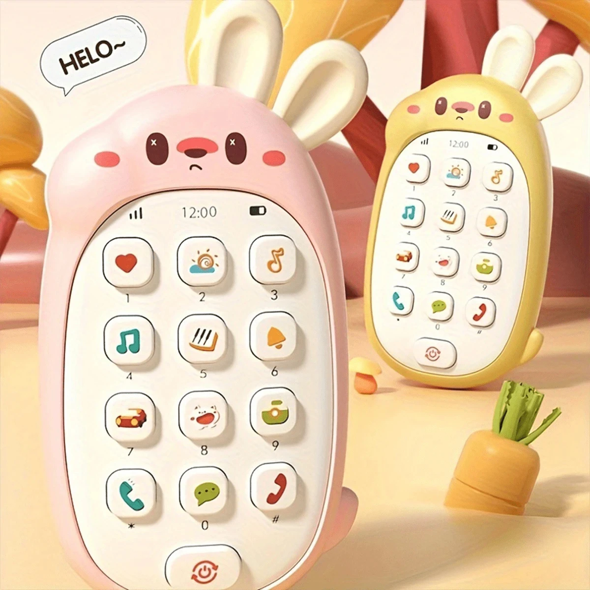 Cute Musical Learning Toy Phone For Children Engaging Educational Interactive Play Perfect Gift For Kids
