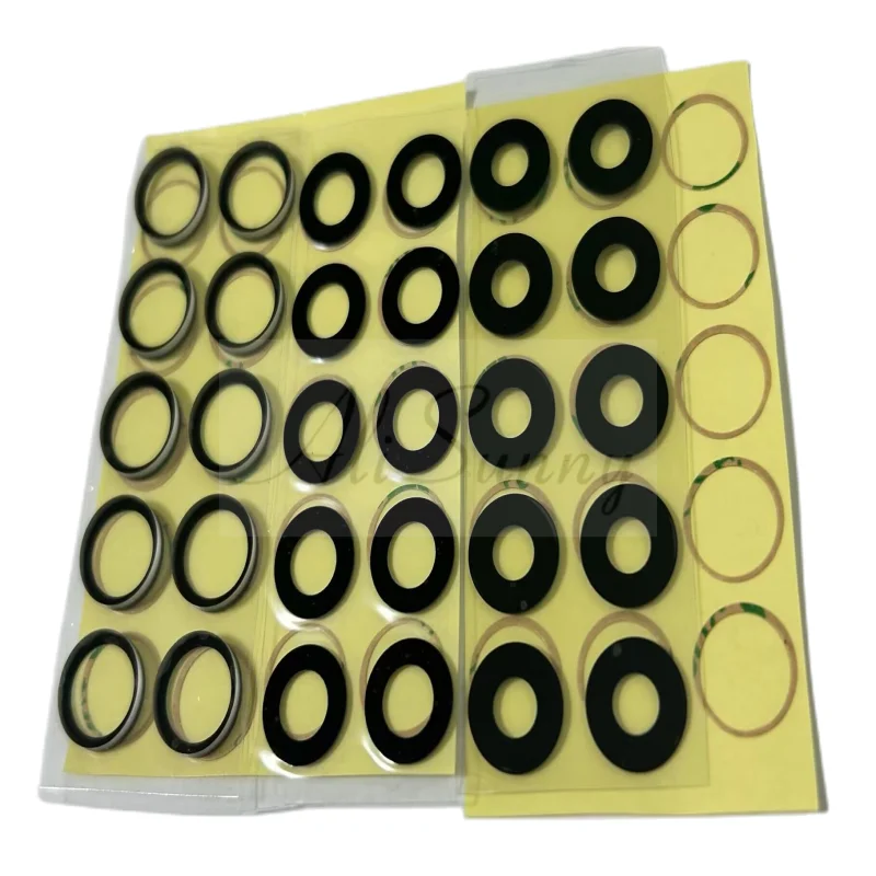 AliSunny 10pcs 후면 카메라 유리 iPhone 7 8 Plus 6 6S 6Plus 7Plus X XR XS Max 11 12 후면 커버 렌즈 3M 스티커 홀더 부품
