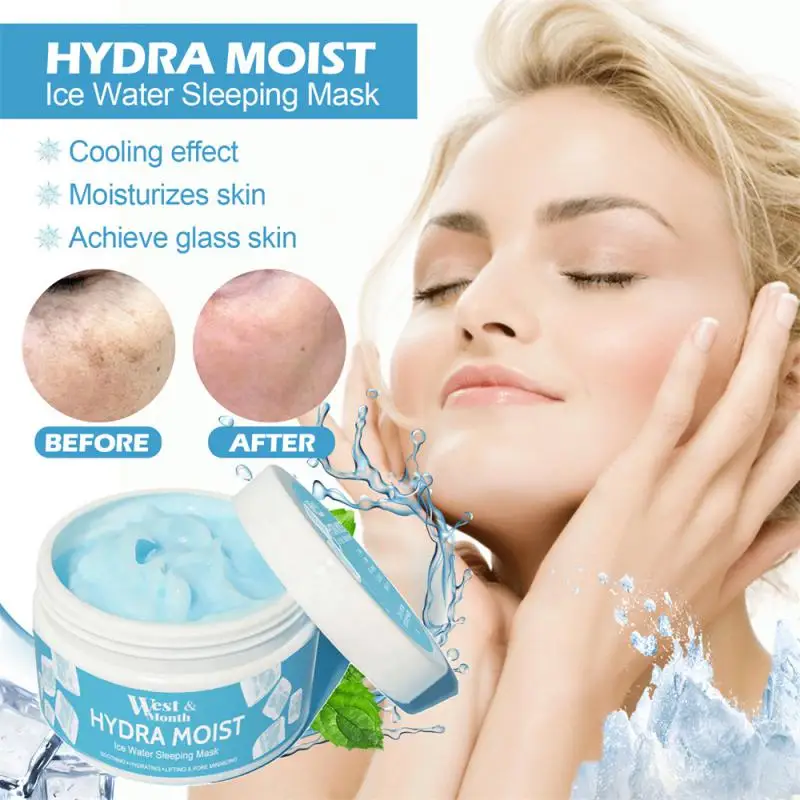 

Moist Ice Water Sleeping Mask Whitening Moisturizing Mask Night Repair First Aid Facial Mask Sleep Mask Korean Skin Care Product