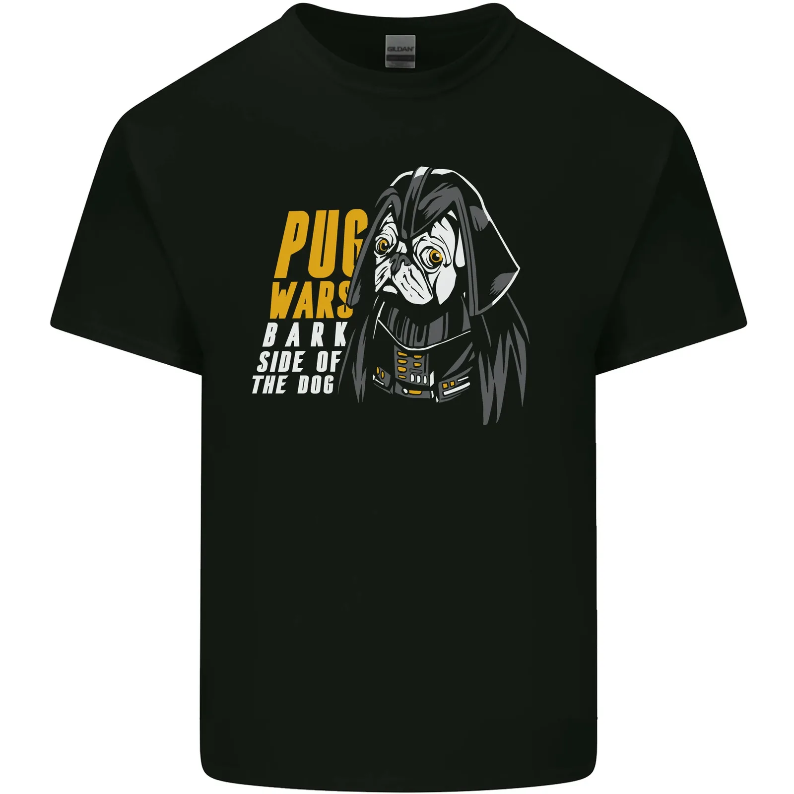 Мужская хлопковая футболка с принтом Мопсов войн забавная пародия собака