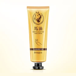 IMAGES Horse Oil Hand Skin Care Non-greasy Nourishing Improves Dry Yellowing Anti-crack Natural  Cream  Moisturizing