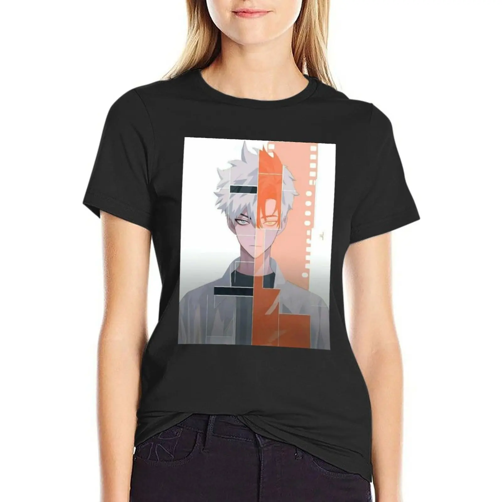Anime link click (1) T-Shirt plus size tops heavyweights animal print sublime Woman fashion