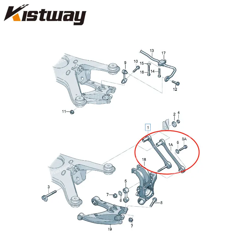 2PCS High Quality Rear Suspension Steering Control Arm Kit For Audi A8 D3 S8 For VW Phaeton For Bentley 4E0501529G 4E0501529D