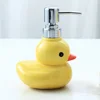 Ceramic Yellow Duck Soap Dispenser Cartoon Hand Sanitizer Bottle Shower Gel Shampoo Soap Dispenser Bathroom Shampoo Dispenser 4