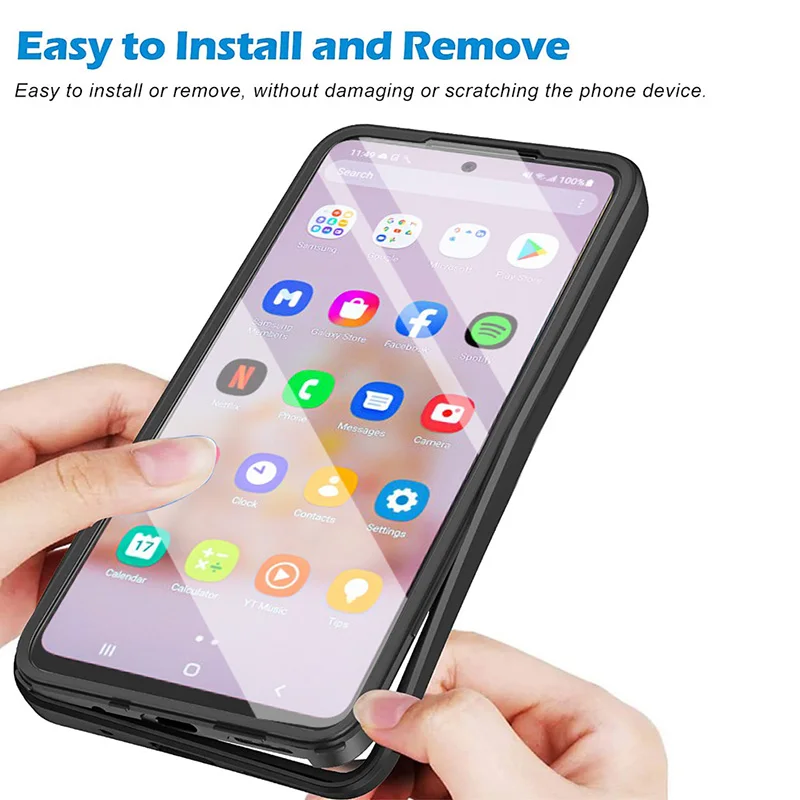 360 Full Body Shockproof Phone Case with Built-In Screen Protector