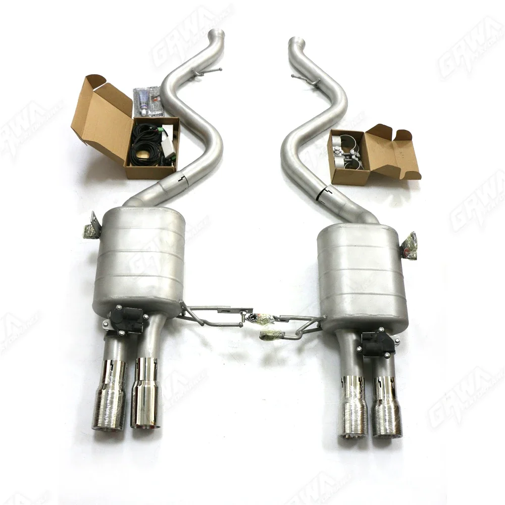 

Sandblasted SS304 Exhaust System with Cutout Valve for BMW E60 N52