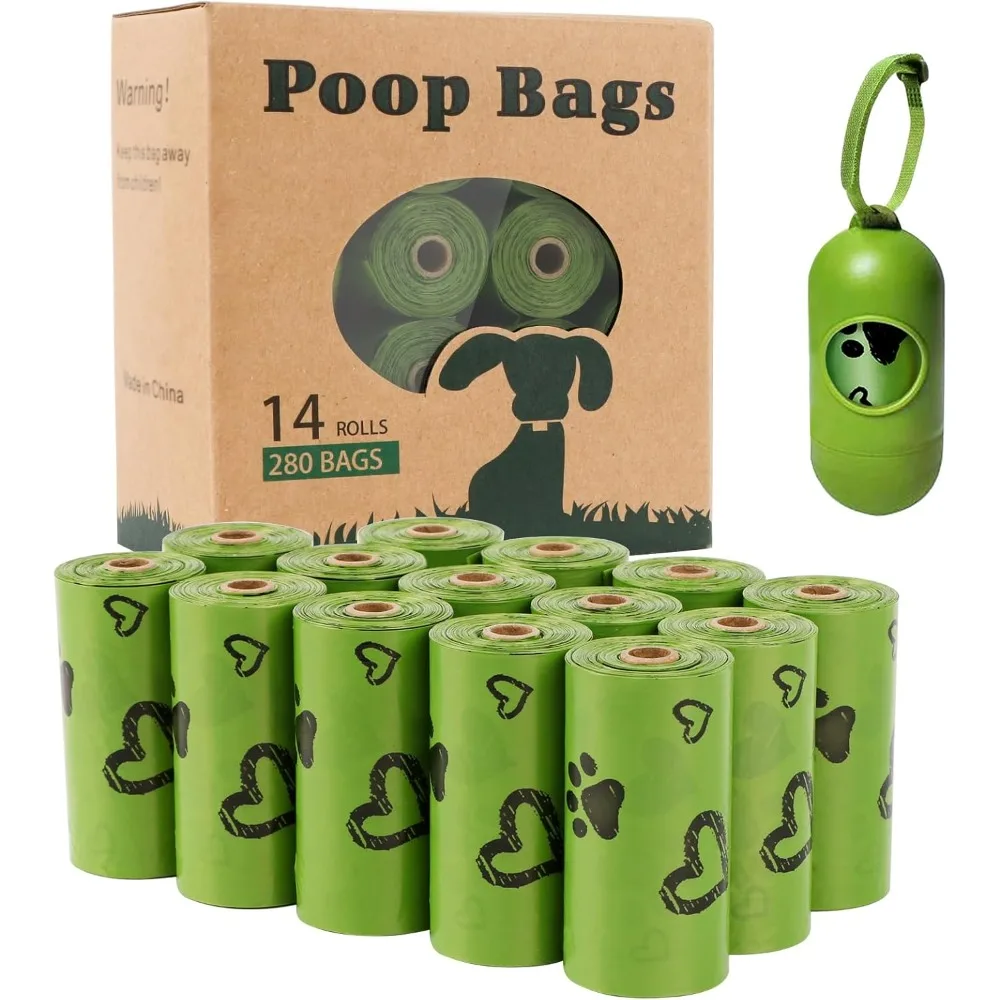 Dog Poop Bags Rolls Leak-Proof with Dispenser – 450 Count
