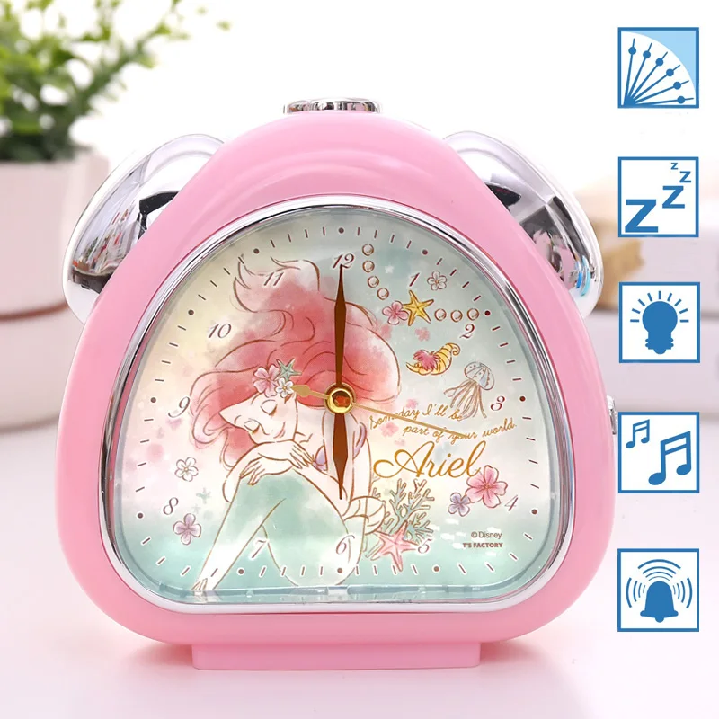 Disney Stitch Bedside Silent Sweep Alarm Clock Student Silent Snooze Alarm  Clock Non Ticking Noise with Snooze Decor Kids Gift - AliExpress