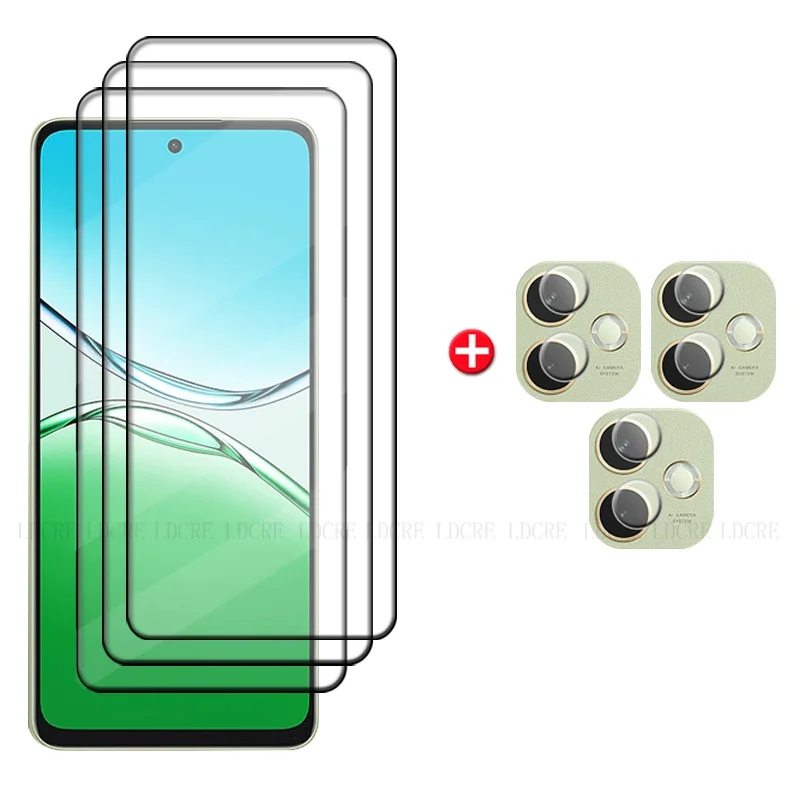 Enhanced 6-in-1 Tempered Glass Screen and Lens Protector with Full Cover Glue and 9H Hardness