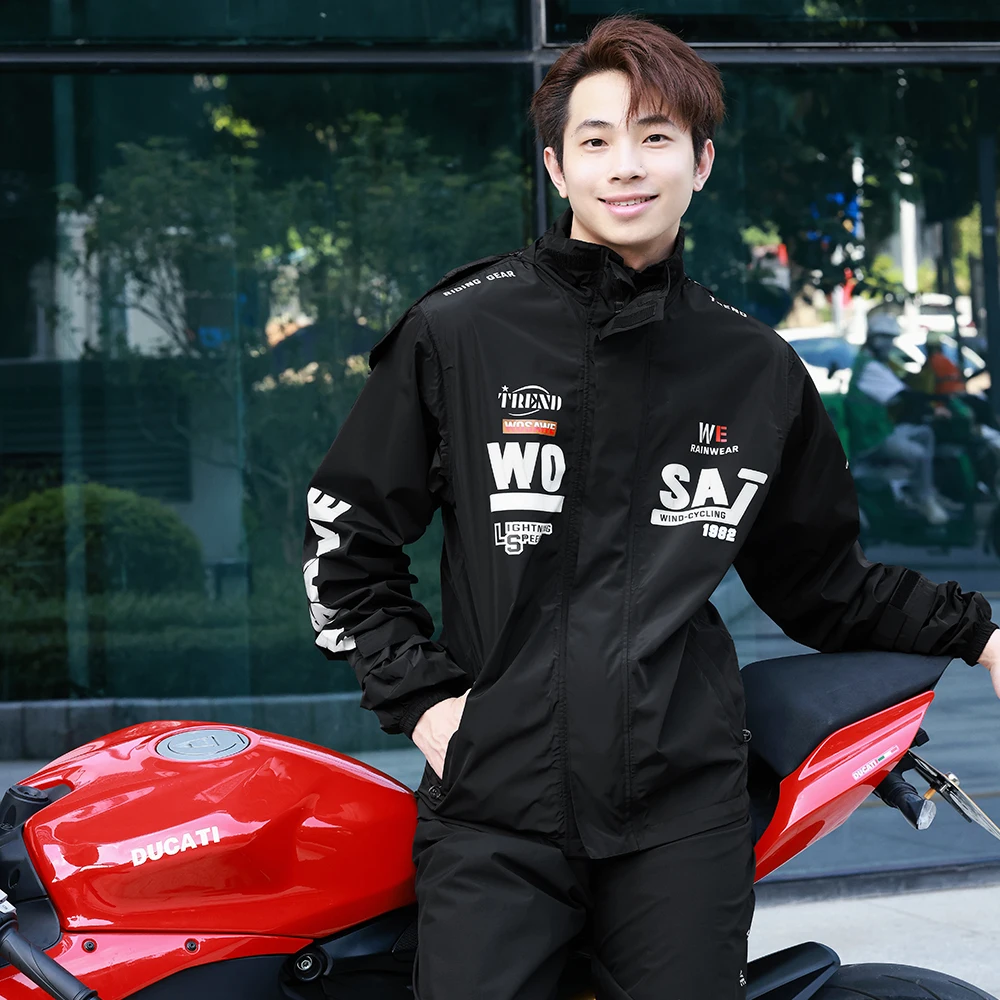 Motorcycle Raincoat Suit Jacket Pants Camping Hiking Fishing Moto Motorcyclist Rider Rain motorcycle raincoat,motorcycle jacket,raincoat suit,bike raincoat