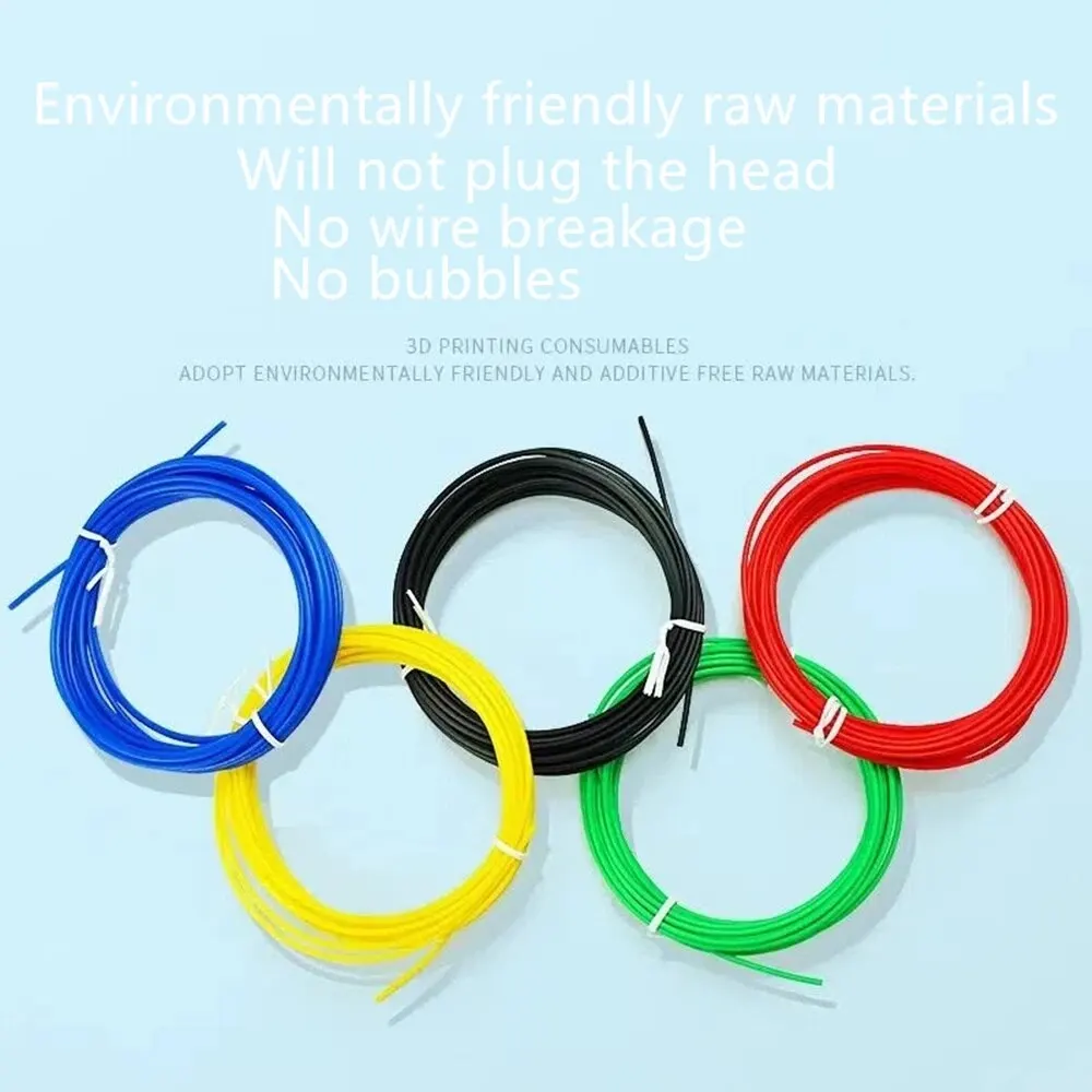 PLA Filament for 3D Pen Random Color 50M/100M/200M Diameter 1.75mm Plastic Filament 3D Printing Pen Filament Printing Material