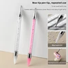 Acrylic Dual Ended Nail Dotting Pen Crystal Beads Handle Rhinestone Studs Picker Wax Pencil Gel UV Brush Manicure Nail Art Tools 4