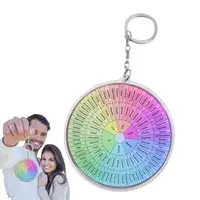 Emotion Wheel Chart Keychain Vintage Round Keychain Mood Wheel Keychain Bag Ornament Stress Management Friendship Remembrance 1