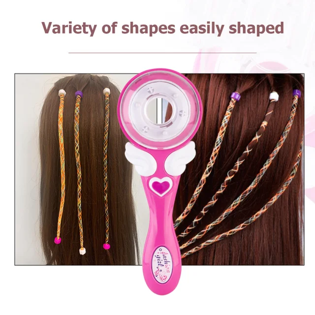 Girls Electric Automatic Hair Braid DIY Stylish Braiding Hairstyle Tool Twist Braider Machine Weave Roller Pretend Kids Toys 5