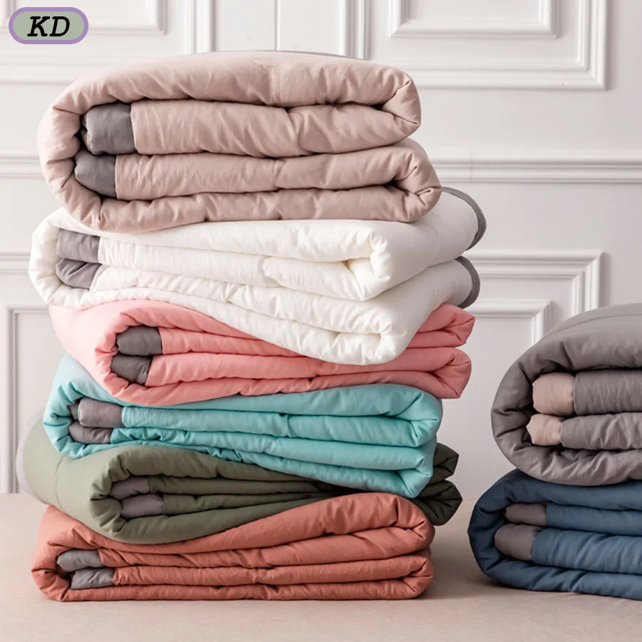 

Microfiber Summer Quilt Solid Color Air Conditioning Cooling Blanket Sofa Cover Blankets Single Double Oversized Bedding Blanket