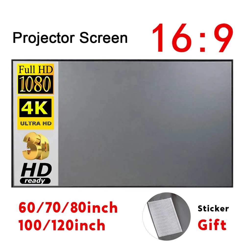 Przenośny ekran projekcyjny 60 cali za $5.39 / ~22zł