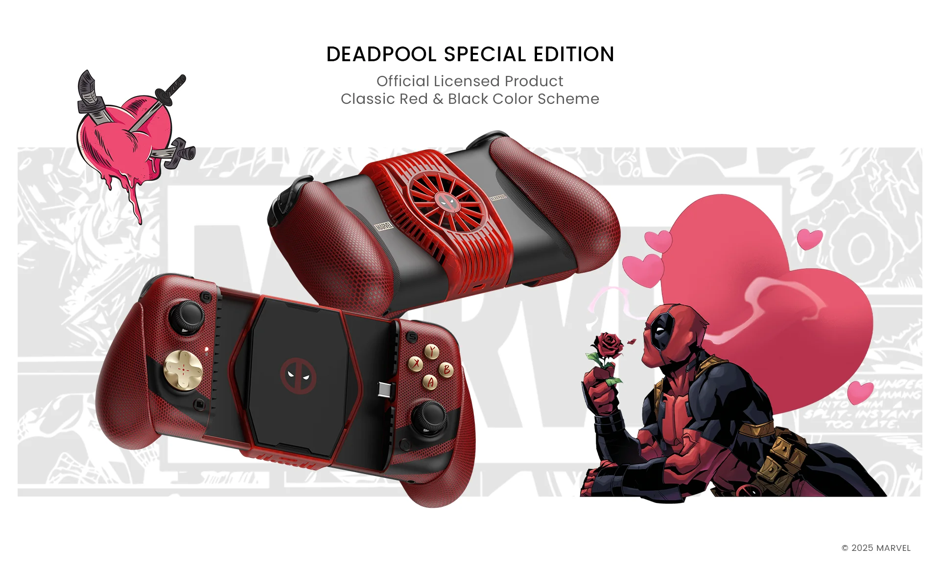 Deadpool Gamesir X3 Pro Gamepad Limited Marvel Edition