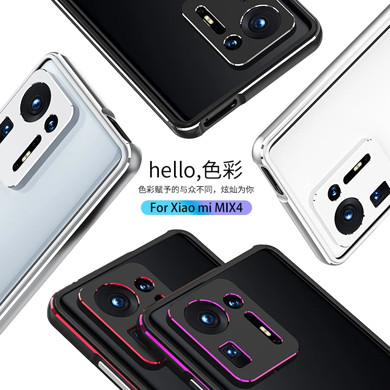 Aluminum Metal Case Bumper For Xiaomi Mix 4 MI Mix 4 Mix4 Slim Cover Phone Case Metal Shell Frame Wholesale